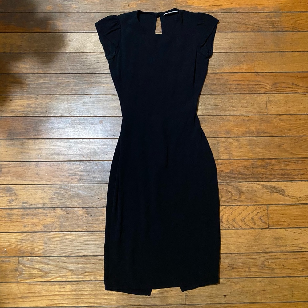 REFORMATION Black Dress 0 Midi